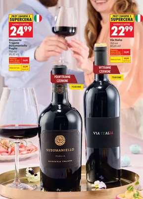 Wino Susumaniello Puglia promocja w Biedronka
