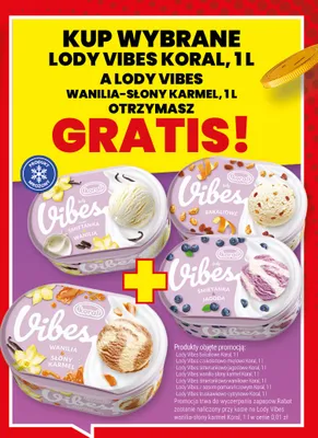 Lody Vibes bakaliowe promocja w Twój Market
