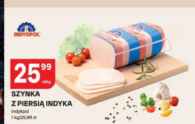 Szynka z piersią indyka Indykpol promocja w Chorten