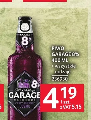 Piwo Garage 8% Hardcore Very Berry Cosmo promocja w Selgros