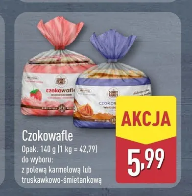 Czokowafle Sunny Family truskawkowo-śmietankowe promocja w Aldi