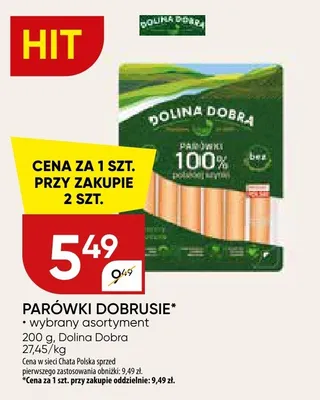 Parówki dobrusie wybrany asortyment promocja w Chata Polska