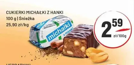 Cukierki Michałki z Hanki Śnieżka promocja w Sedal