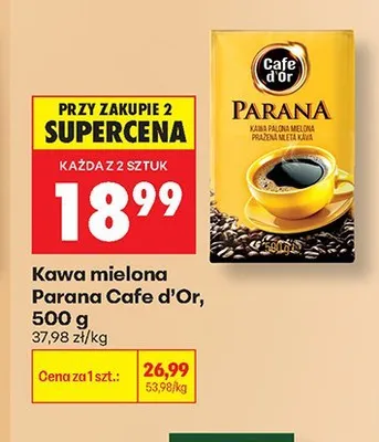 Kawa mielona Cafe D'Or Parana promocja w Biedronka