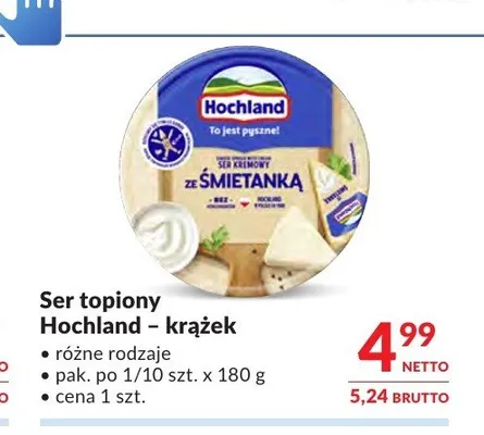 Ser topiony Hochland krążek promocja w Makro
