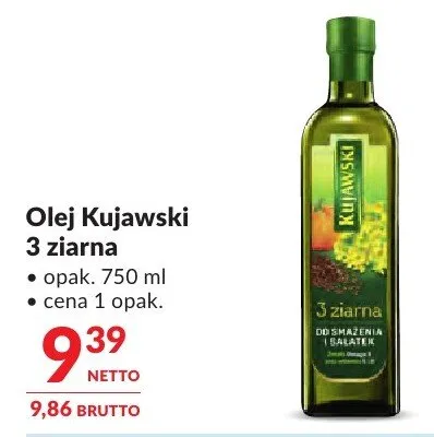 Olej Kujawski 3 ziarna promocja w Makro