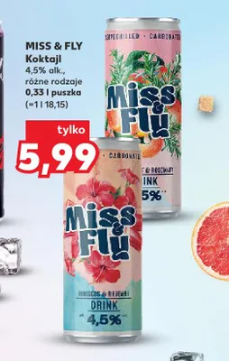 Koktajl Miss & Fly Grapefruit & Rosemary promocja w Kaufland
