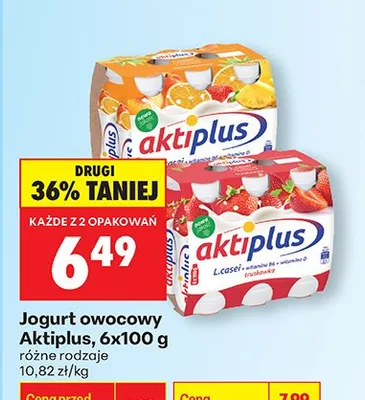 Jogurt owocowy różne rodzaje promocja w Biedronka
