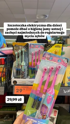 Szczoteczka elektryczna dla dzieci Koci Domek Gabi promocja w Biedronka