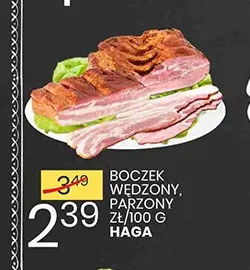 Boczek wędzony parzony Haga promocja w Wafelek