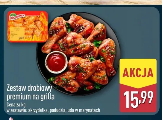 Zestaw drobiowy premium na grilla Drobimex promocja w Aldi