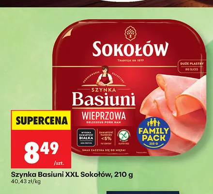 Szynka biała Sokołów promocja w Biedronka