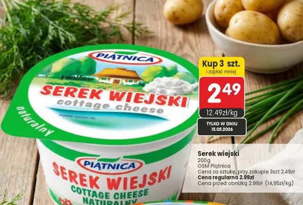 Serek wiejski naturalny Piątnica promocja w Market Point