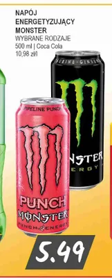 Napój energetyzujący Monster Pipeline Punch promocja w Słoneczko