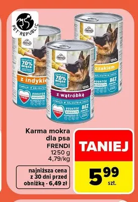 Karma mokra dla psa Frendi z kurczakiem promocja w Carrefour Market