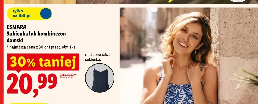 Sukienka damska Esmara promocja w Lidl