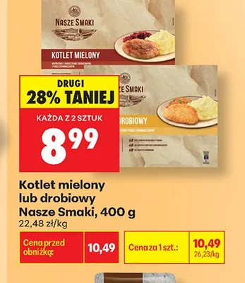 Kotlet mielony Nasze Smaki promocja w Biedronka
