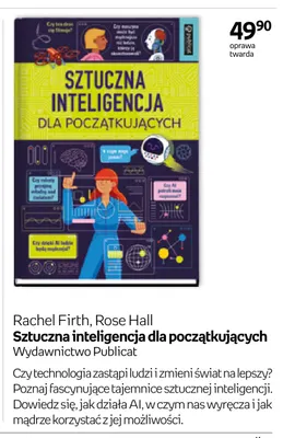Książka Rachel Firth, Rose Hall Sztuczna inteligencja dla początkujących Wydawnictwo Publicat promocja w Empik