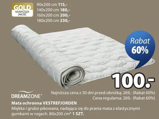 Mata ochronna VESTREFJOERDEN promocja w Jysk