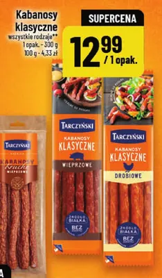 Kabanosy klasyczne drobiowe Tarczyński promocja w POLOmarket