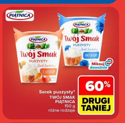 Serek puszysty Twój Smak Piątnica naturalny promocja w Carrefour