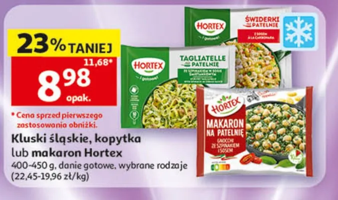 Makaron na patelnię Hortex Gnocchi ze szpinakiem i sosem promocja w Auchan