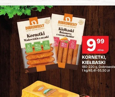 Kornetki i kiełbaski Dobrowolscy promocja w Chorten