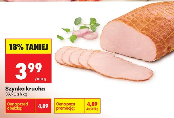 Szynka krucha promocja w Biedronka