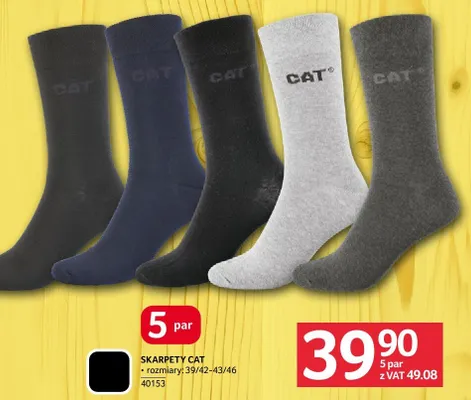Skarpety CAT promocja w Selgros