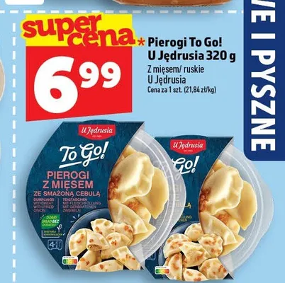Pierogi z mięsem ze smażoną cebulą To Go! U Jędrusia promocja w TOPAZ
