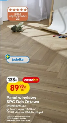 Panel winylowy SPC Dąb Ottawa promocja w Castorama