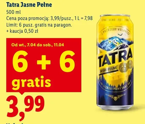 Piwo Jasne Pełne promocja w Lidl