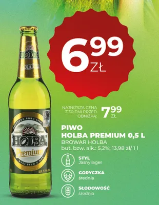 Piwo Holba Premium promocja w Duży Ben