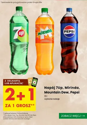 Napój Pepsi promocja w Delikatesy Centrum