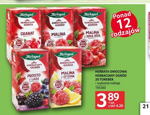 Herbata owocowa Herbaciany Ogród Herbapol promocja w Selgros