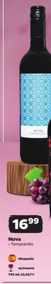 Wino czerwone wytrawne Nuva Tempranillo promocja w Netto