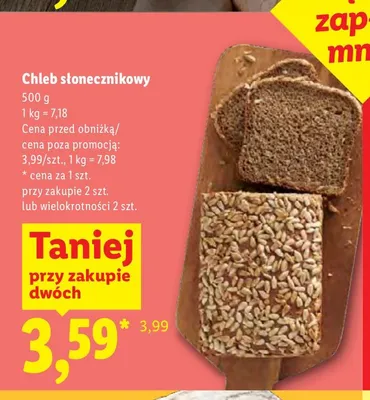 Chleb słonecznikowy promocja w Lidl