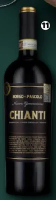 Wino Borgo al Pascolo Chianti czerwone wytrawne promocja w Netto