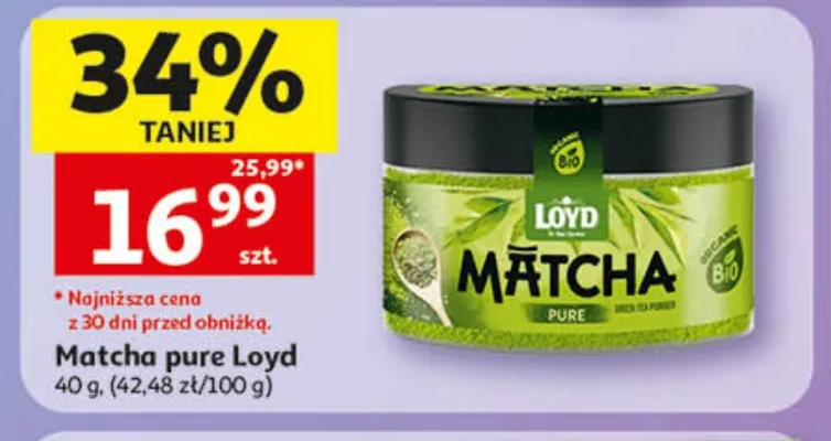 Matcha pure Loyd promocja w Auchan
