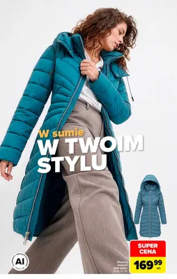 Płaszcz damski Ann Gissy promocja w Carrefour