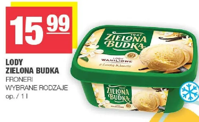 Lody Zielona Budka promocja w SPAR