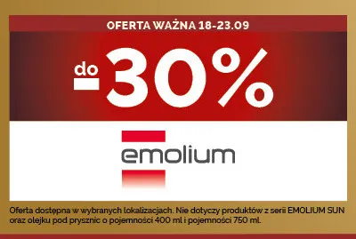 Kosmetyki Emolium promocja w Ziko Dermo