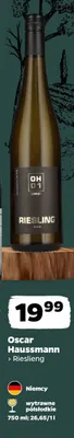 Wino białe Oscar Haussmann Riesling promocja w Netto