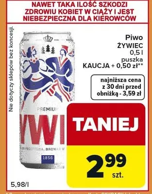Piwo Erdinger weissbier promocja w Carrefour Express