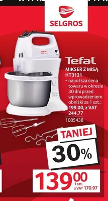 Mikser z misą Tefal HT3121 promocja w Selgros