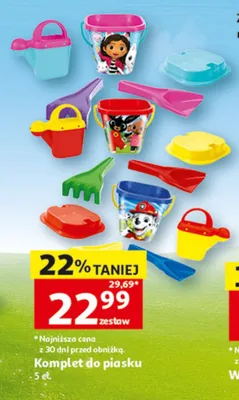Komplet do piasku 5 el. promocja w Auchan