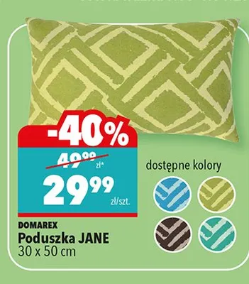 Poduszka Jane 30x50 cm, różne kolory promocja w Biedronka