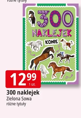 300 naklejek Zielona Sowa Konie promocja w Leclerc