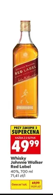 Whisky Johnnie Walker Red Label promocja w Biedronka
