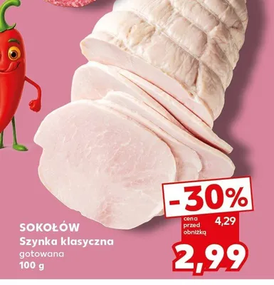 Szynka klasyczna gotowana Sokołów promocja w Kaufland